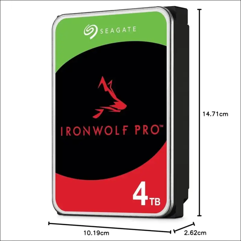 Seagate 10TB IronWolf Pro 7200RPM SATA 6Gb/s 256MB Cache 3.5-Inch NAS Hard Disk Drive (ST10000NE0004)