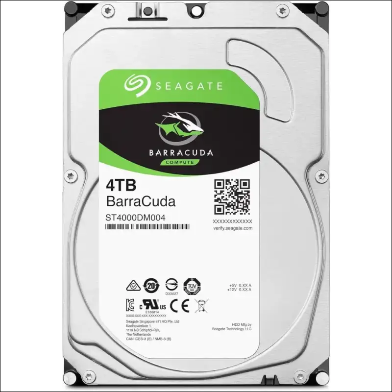 Seagate 4TB BarraCuda HDD 3.5" SATA Desktop Internal Hard Drive ST4000DM004 6GBs