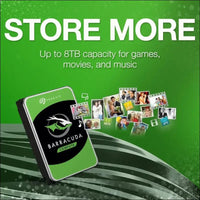 Seagate 4TB BarraCuda HDD 3.5" SATA Desktop Internal Hard Drive ST4000DM004 6GBs