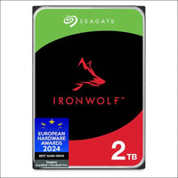 Seagate IronWolf ST2000VNZ03 2TB Internal Hard Drive NAS HDD 3.5 Inch 5400 RPM CMR 64 MB Cache SATA 6 GB/s Silver FFP + 3 Year Rescue Service