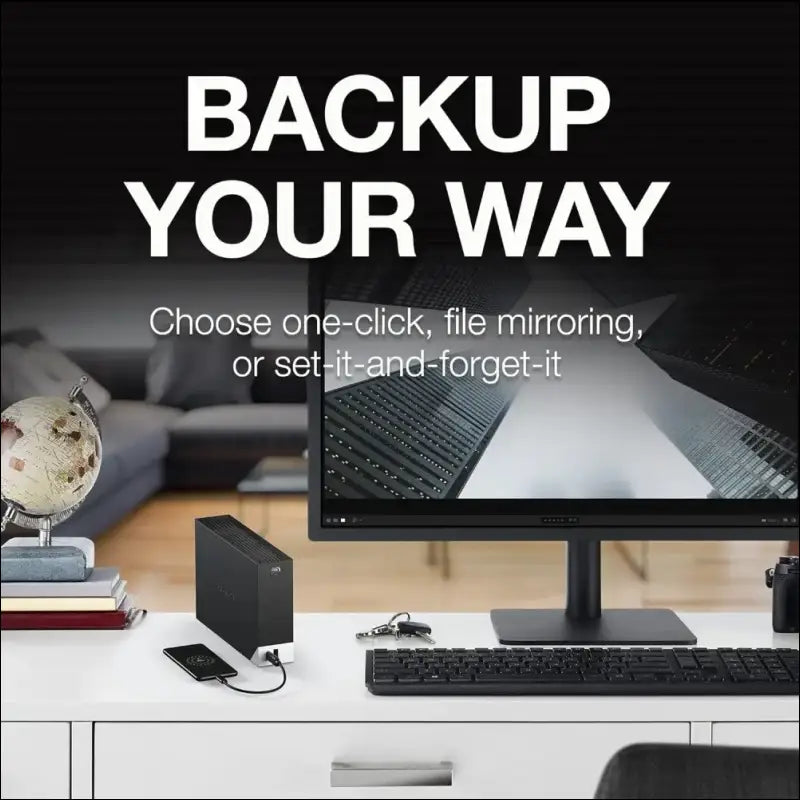 Seagate One Touch Hub 20TB External Hard Drive Desktop HDD – USB-C and USB 3.0 Port, for Computer Desktop Workstation PC Laptop Mac, 4 Months Adobe Creative Cloud Photography...