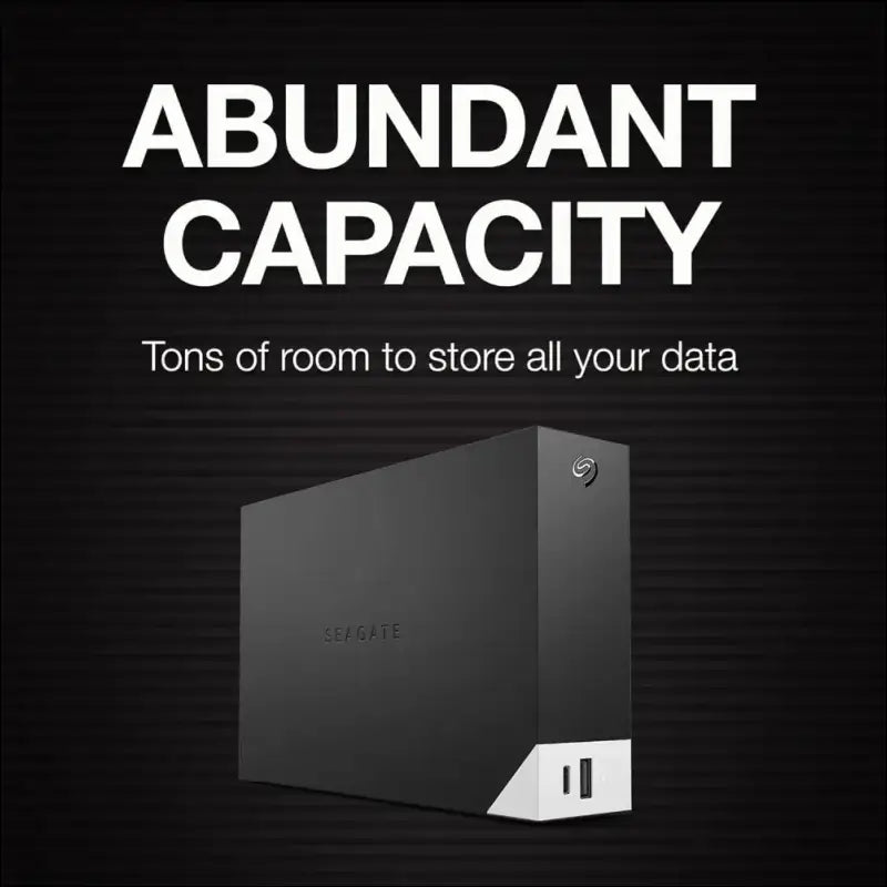 Seagate One Touch Hub 20TB External Hard Drive Desktop HDD – USB-C and USB 3.0 Port, for Computer Desktop Workstation PC Laptop Mac, 4 Months Adobe Creative Cloud Photography...