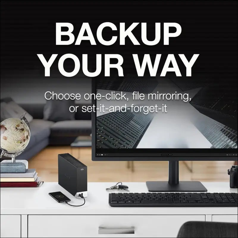 Seagate One Touch Hub 20TB External Hard Drive Desktop HDD – USB-C and USB 3.0 Port, for Computer Desktop Workstation PC Laptop Mac, 4 Months Adobe Creative Cloud Photography...