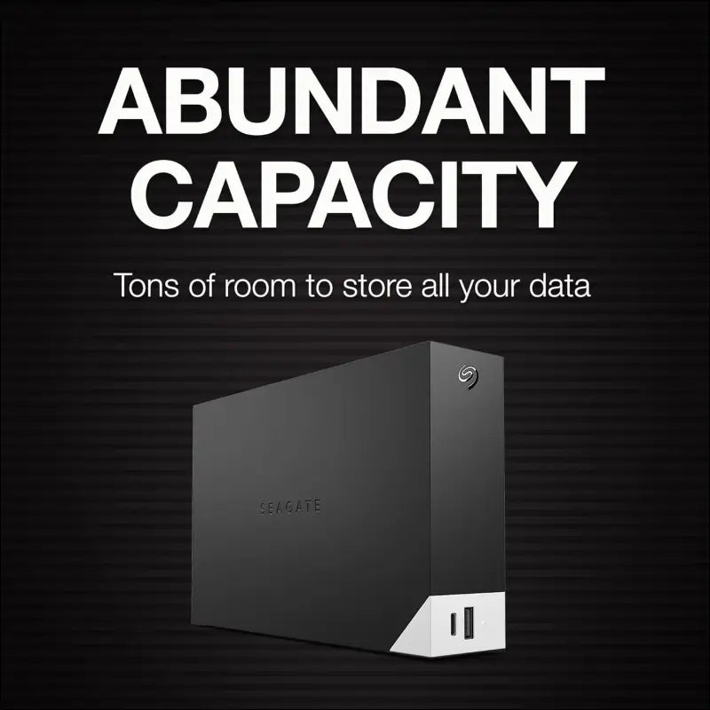 Seagate One Touch Hub 20TB External Hard Drive Desktop HDD – USB-C and USB 3.0 Port, for Computer Desktop Workstation PC Laptop Mac, 4 Months Adobe Creative Cloud Photography...