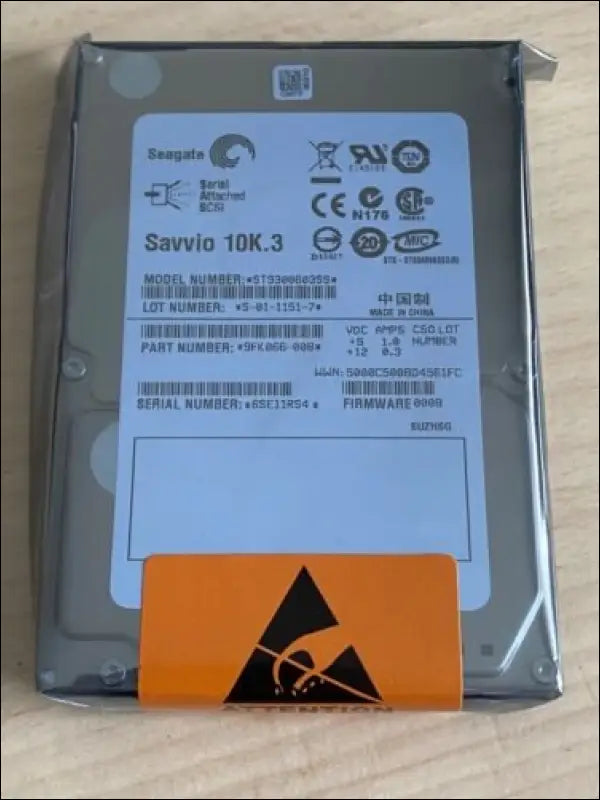 Seagate Savvio 10K.3 300GB Internal 10000 RPM 2.5" SAS Hard Drive ST9300603SS