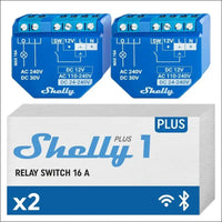 Shelly Plus 1 | WiFi & Bluetooth Smart Relay Switch | Home Automation | Alexa & Google Home Compatible | iOS Android App No Hub Required Lighting Control DIY Remote Control...