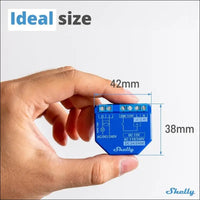 Shelly Plus 1 | WiFi & Bluetooth Smart Relay Switch | Home Automation | Alexa & Google Home Compatible | iOS Android App No Hub Required Lighting Control DIY Remote Control...