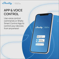 Shelly Plus 2PM, WiFi & Bluetooth 2 Channels Smart Relay Switch with Power Metering, Home Automation, Roller Shutters, Remote Control, Alexa & Google Home, iOS Android App