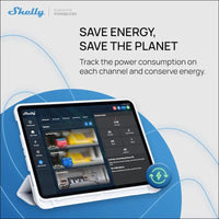 Shelly Plus 2PM, WiFi & Bluetooth 2 Channels Smart Relay Switch with Power Metering, Home Automation, Roller Shutters, Remote Control, Alexa & Google Home, iOS Android App