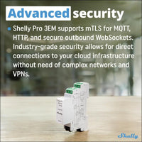 Shelly Pro 3EM (120A) | WiFi & Bluetooth 3-Phase Smart Energy Meter | 2-Way Consumption | Home Automation | Compatible with Alexa & Google Home | iOS Android App | No Hub...