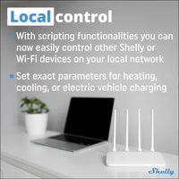 Shelly Pro 3EM (120A) | WiFi & Bluetooth 3-Phase Smart Energy Meter | 2-Way Consumption | Home Automation | Compatible with Alexa & Google Home | iOS Android App | No Hub...