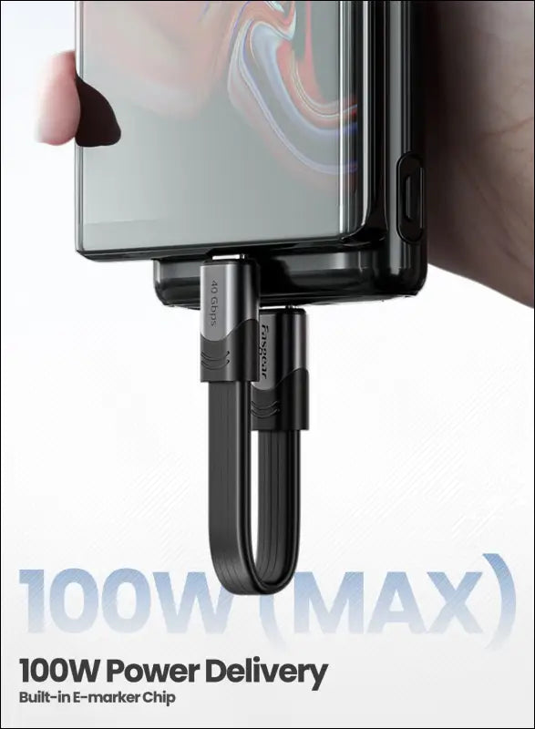 Short USB 4 Cable 15Cm 100W 40Gbps USB C to USB C Cable with 5K@60Hz Video Output Compatible for Thunderbolt 4/3 Port Mac-Book Pro Mac Mini M1 External SSD Hub Docking Monitor Display Egpu