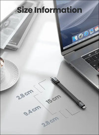 Short USB 4 Cable 15Cm 100W 40Gbps USB C to USB C Cable with 5K@60Hz Video Output Compatible for Thunderbolt 4/3 Port Mac-Book Pro Mac Mini M1 External SSD Hub Docking Monitor Display Egpu