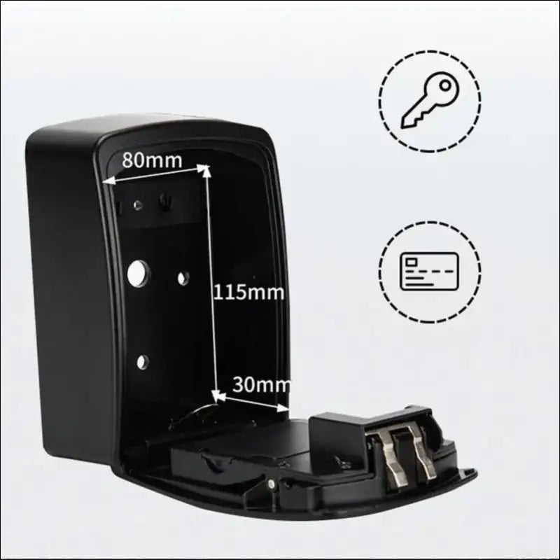 Simplified Outdoor Security Key Storage with Robust Weather Resistance and Easy Access Through The Tuya app