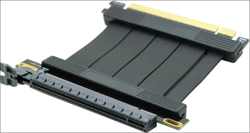 Sintech PCI-E Express X16 Riser Extender Card,Pcie 4.0 Extension 180Degree Cable 5Cms, Compatible with GPU Graphics Card, ST741B5