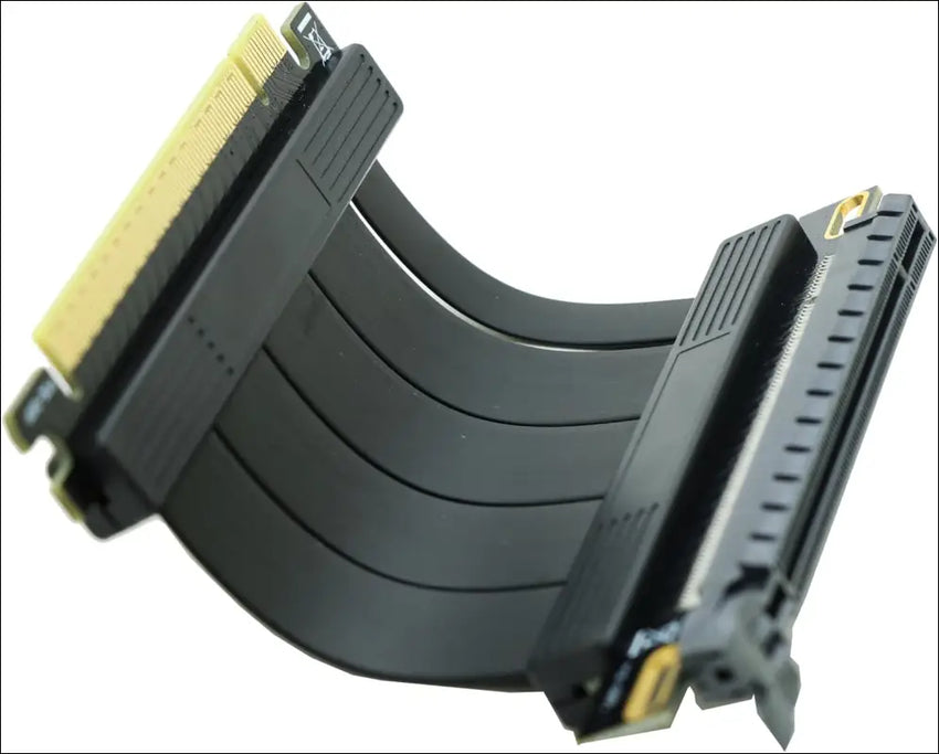 Sintech PCI-E Express X16 Riser Extender Card,Pcie 4.0 Extension 180Degree Cable 5Cms, Compatible with GPU Graphics Card, ST741B5