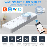 Smart Plug 16A WiFi Intelligent Socket, 2 Pack, Voice Control, Smart Outlet with Timer & App Remote Control, WiFi Outlet for Home, Compatible with Alexa & Google Assistant and...