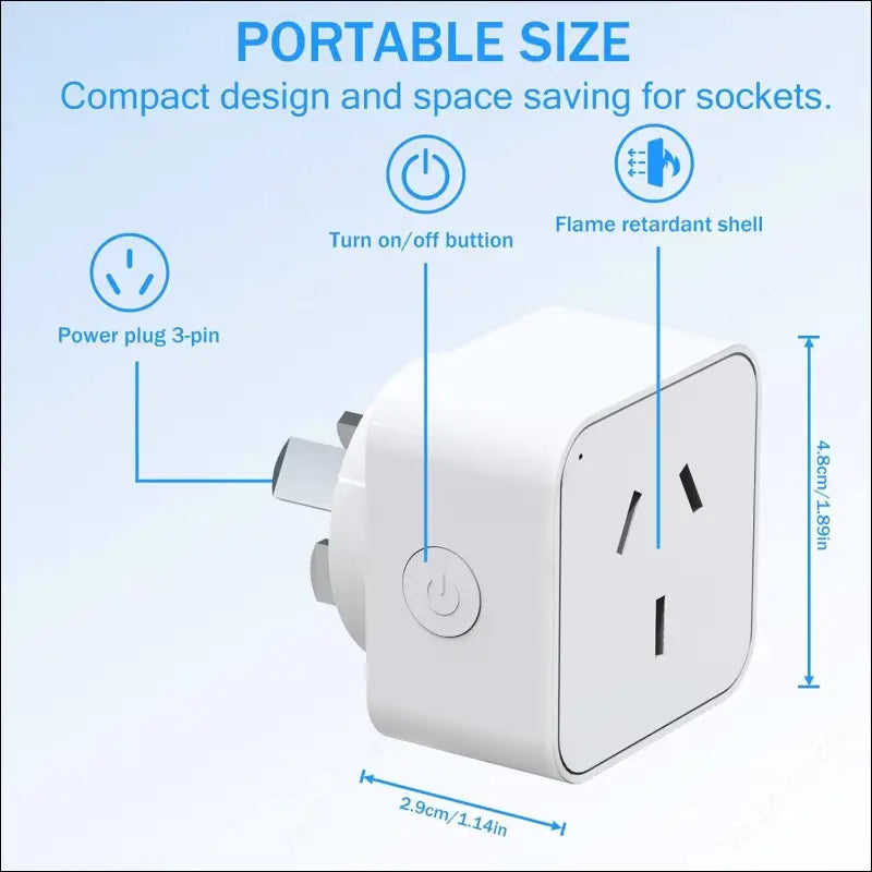 Smart Plug 16A WiFi Intelligent Socket, 2 Pack, Voice Control, Smart Outlet with Timer & App Remote Control, WiFi Outlet for Home, Compatible with Alexa & Google Assistant and...