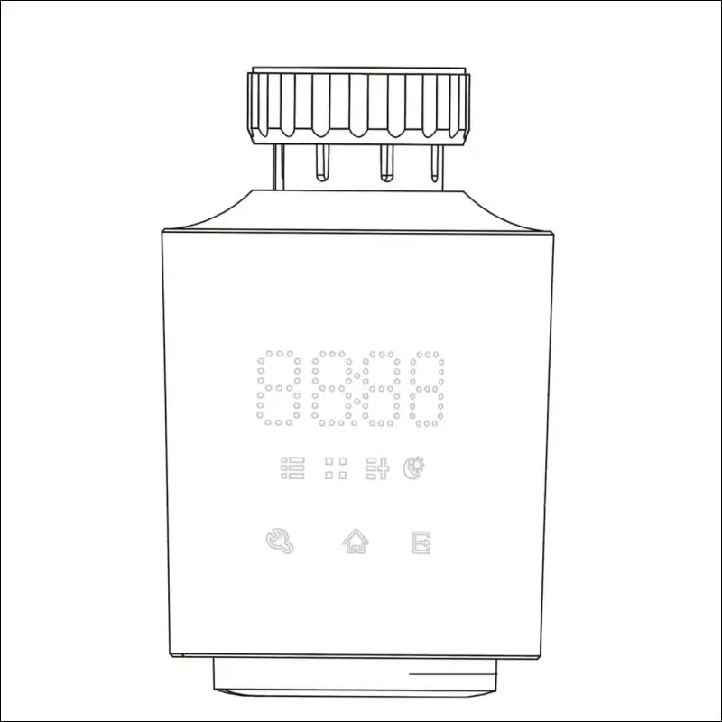 Smart Radiator Thermostat - Room Thermostat Digital Tuya, WiFi, LED Display, Heating Programmable, Compatible with Alexa & Google