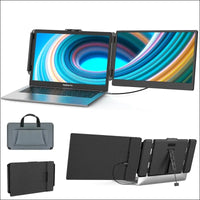 SMISEACOW 14 Inch FHD 1080P IPS Portable Monitor, Laptop Screen Extension for 13-17.3 Inch Laptop/Mobile Phone/PC/Xbox/PS/Switch/MacBook
