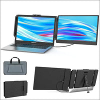 SMISEACOW 14 Inch FHD 1080P IPS Portable Monitor, Laptop Screen Extension for 13-17.3 Inch Laptop/Mobile Phone/PC/Xbox/PS/Switch/MacBook