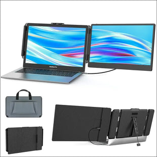 SMISEACOW 14 Inch FHD 1080P IPS Portable Monitor, Laptop Screen Extension for 13-17.3 Inch Laptop/Mobile Phone/PC/Xbox/PS/Switch/MacBook