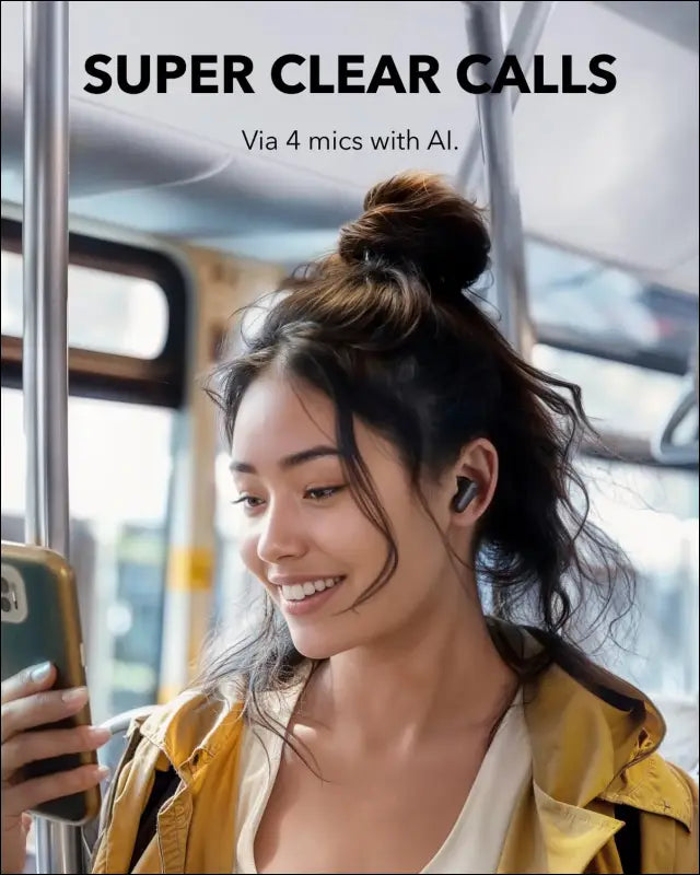 Soundcore P30i by Anker Noise Cancelling Earbuds Strong and Smart Noise Cancelling Powerful Bass 45H Playtime 2-in-1