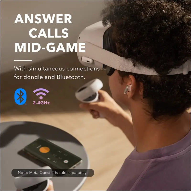 Soundcore VR P10 Gaming Earbuds-Low Latency Meta Officially Co-branded Dual Connection 2.4GHz Wireless USB-C Dongle