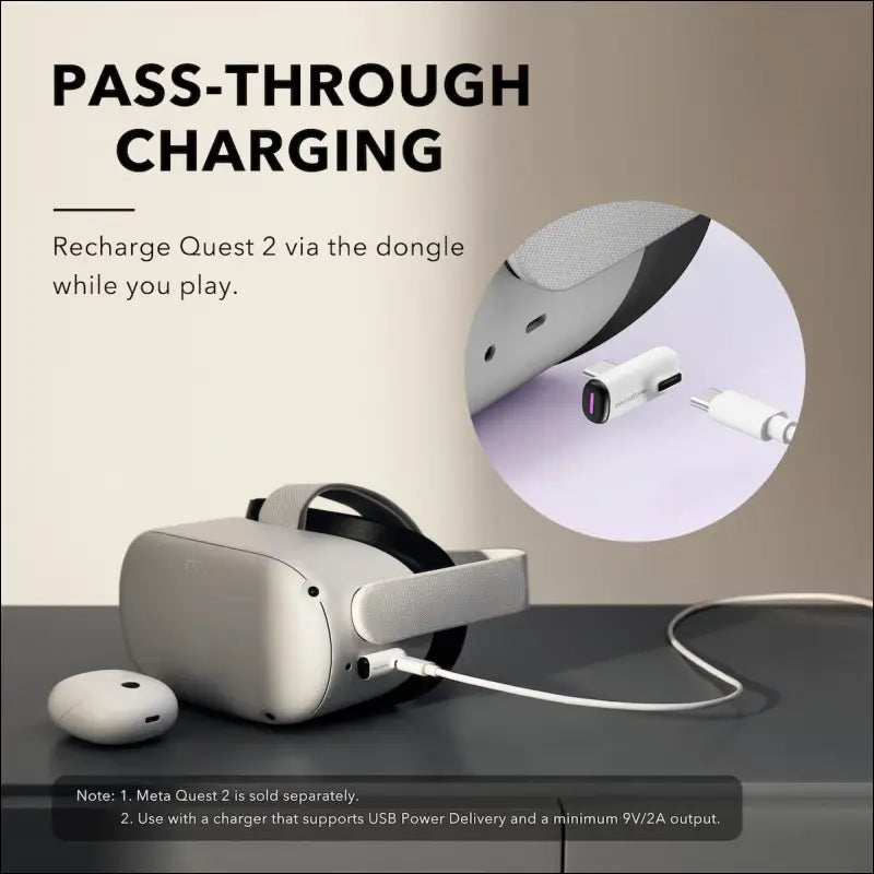 Soundcore VR P10 Gaming Earbuds-Low Latency Meta Officially Co-branded Dual Connection 2.4GHz Wireless USB-C Dongle