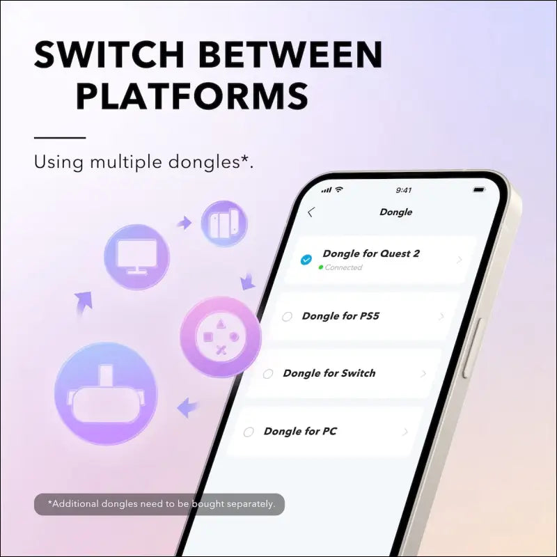 Soundcore VR P10 Gaming Earbuds-Low Latency Meta Officially Co-branded Dual Connection 2.4GHz Wireless USB-C Dongle