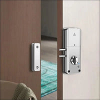 SPORTARC for Tuya Intelligent Invisible Door Lock, Burglar Door Lock, Electronic Smart Lock, App Card/APP Unlock, Invisible Door Lock (Silver)