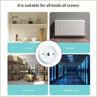 SPORTARC Water Sensor Leak Detector for Tuya -ZigBee Smart Water Immersion Sensor, Water Flood Leakage Sensor, for Smart Life App Remote Monitoring, 1401400107