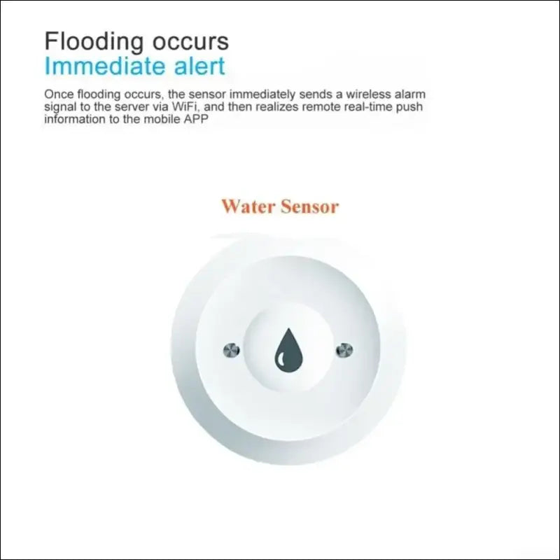SPORTARC Water Sensor Leak Detector for Tuya -ZigBee Smart Water Immersion Sensor, Water Flood Leakage Sensor, for Smart Life App Remote Monitoring, 1401400107