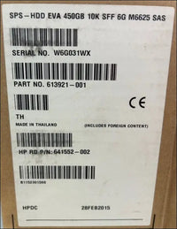 SPS - HDD EVA 450GB 10K SFF G6 M6625 SAS