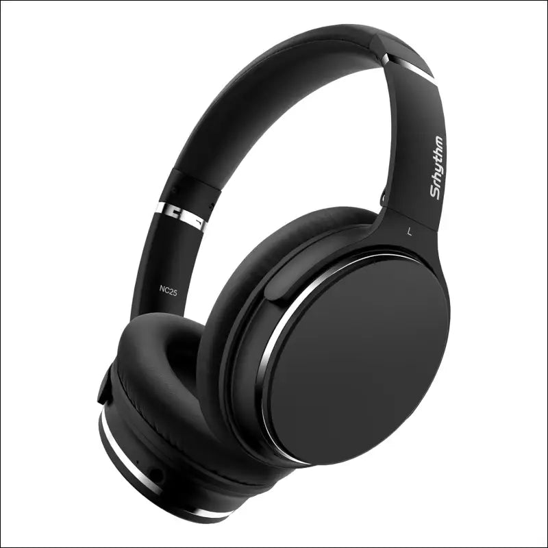 Srhythm NC25 Hybrid Noise Cancelling Headphones Over Ear, Wireless Bluetooth 5.3, 50H Playtime, Low Latency, Transparency Mode
