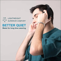 Srhythm NC25 Hybrid Noise Cancelling Headphones Over Ear, Wireless Bluetooth 5.3, 50H Playtime, Low Latency, Transparency Mode