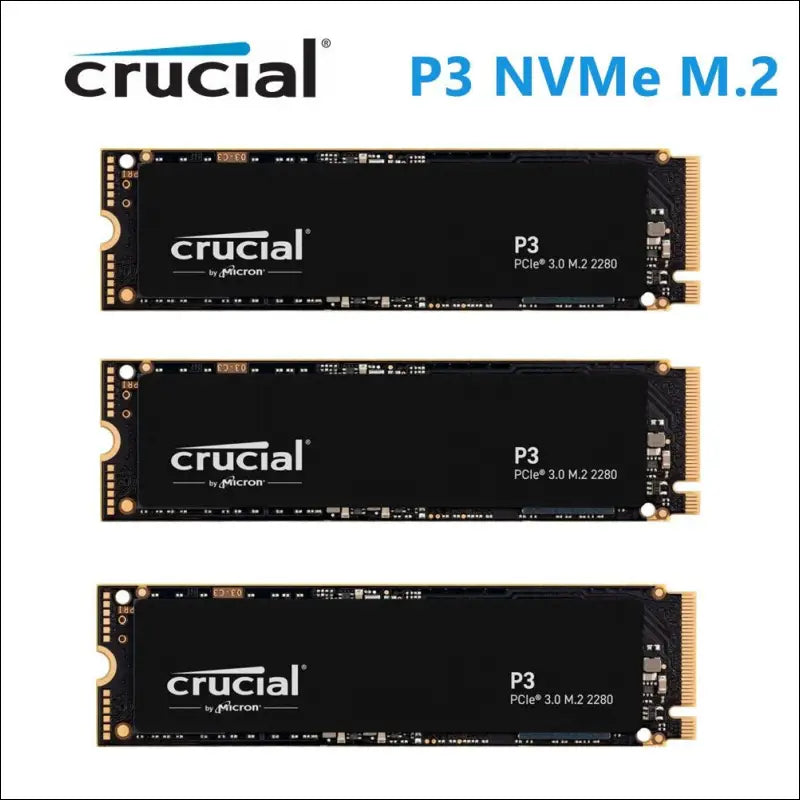 SSD M.2 Crucial P3 500GB 1TB 2TB NVMe M.2 PCIe 3D NAND SSD UP to 3500MB/s