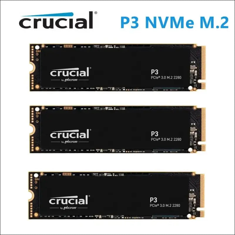SSD M.2 Crucial P3 500GB 1TB 2TB NVMe M.2 PCIe 3D NAND SSD UP to 3500MB/s