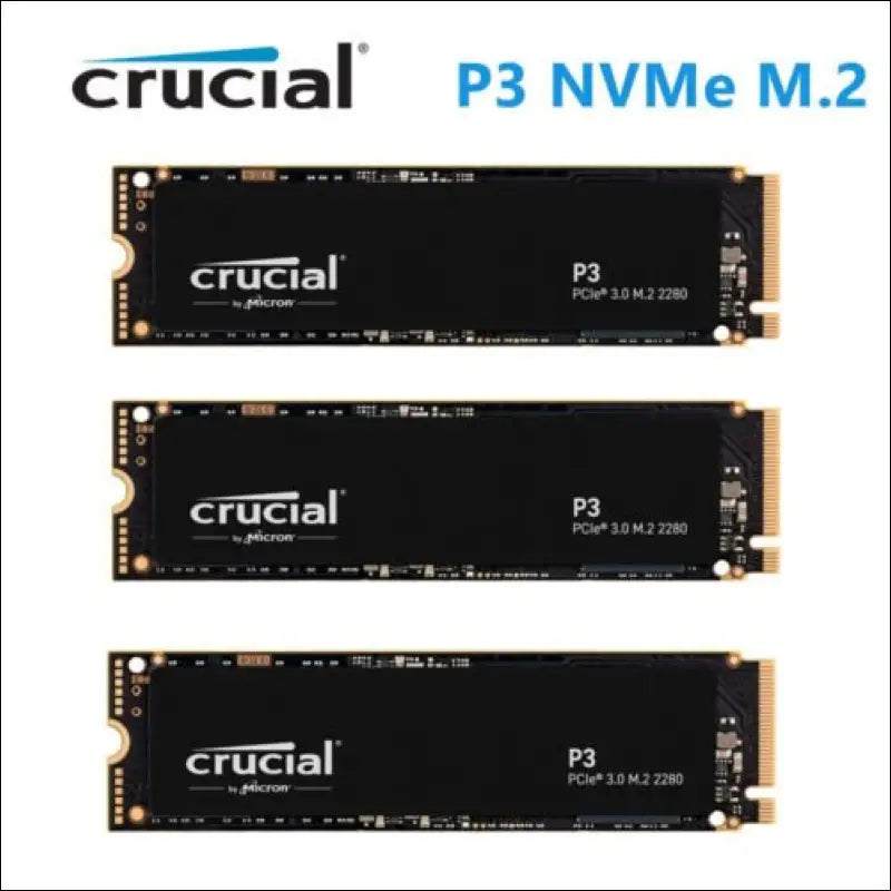 SSD M.2 Crucial P3 500GB 1TB 2TB NVMe M.2 PCIe 3D NAND SSD UP to 3500MB/s