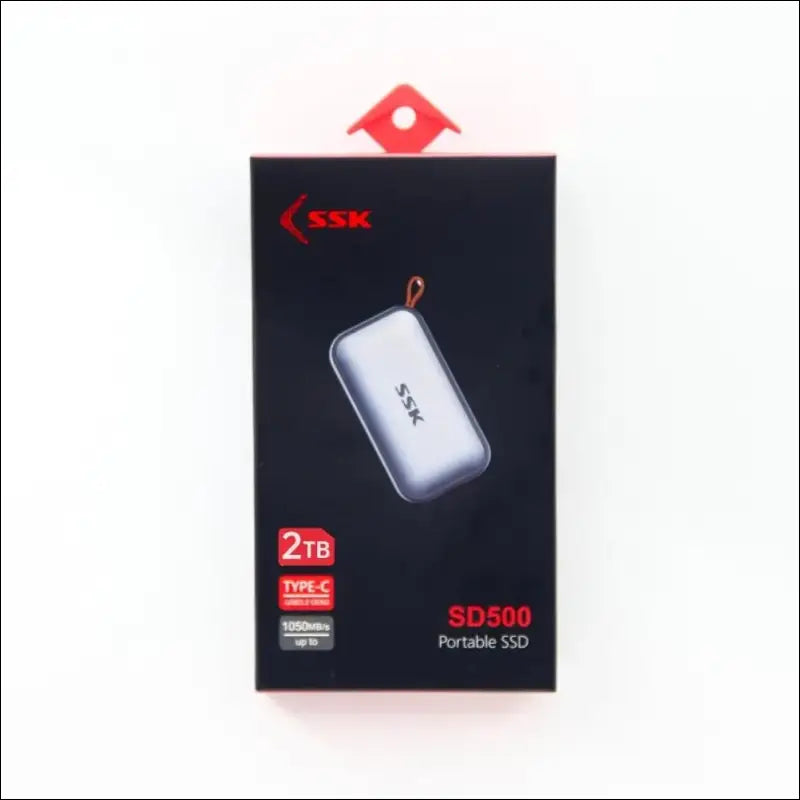 SSK Portable SSD 2TB External Solid State Drives, up to 1050MB/s USB C SSD External Hard Drive USB 3.2 Gen2 for iPhone 15/Pro, Windows, Mac, Android Phones and Tablets