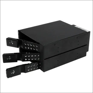 StarTech.com 3 Drive Bay Aluminum Trayless Hot Swap Mobile Rack Backplane with Fan and Lock for 3.5 SAS II/SATA III - 6 Gbps Hard Drive (HSB3SATSASBA)