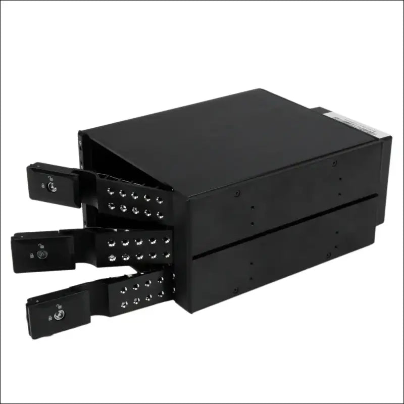 StarTech.com 3 Drive Bay Aluminum Trayless Hot Swap Mobile Rack Backplane with Fan and Lock for 3.5 SAS II/SATA III - 6 Gbps Hard Drive (HSB3SATSASBA)