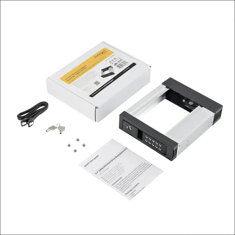 StarTech.com HSB1SATSASBA 5.25 to 3.5 Trayless Drive Hot Swap Bay for 3.5 SATA/SAS