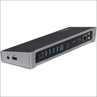 StarTech.com Triple Monitor USB 3.0 Docking Station 2x 4K DisplayPort & HDMI USB Type A Universal Laptop Dock