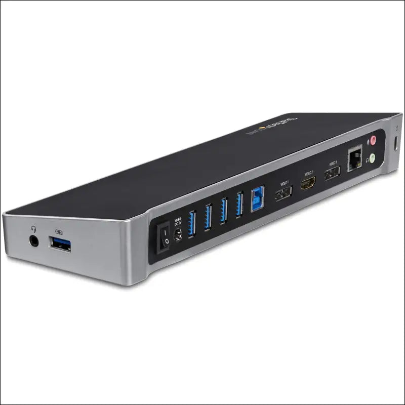 StarTech.com Triple Monitor USB 3.0 Docking Station 2x 4K DisplayPort & HDMI USB Type A Universal Laptop Dock