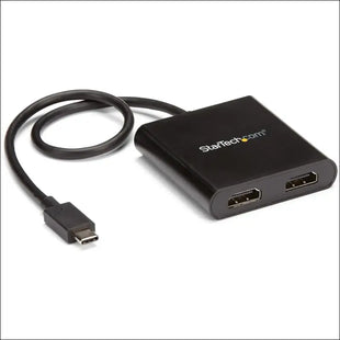 StarTech.com USB-C to Dual HDMI Adapter, USB Type-C Multi-Monitor MST Hub, 4K 30Hz/1080p 60Hz Display Extender for Laptop