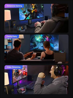 Steam Deck Dock, 6-in-1 Docking Station Aluminum Stand with 4K@60Hz HDMI, Gigabit Ethernet, 100W PD, USB A and C Data Ports for Switch OLED, Legion Go, ROG Ally and More