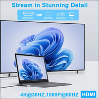 Surface Laptop 5/4/3, Surface Laptop Go Hub Docking Station with 4K@30HZ HDMI,100Mbps RJ45, 2*USB 3.0, USB-C, SD/TF,3.5mm Audio Port, Dual Display Accessories for Surface Laptop 3/4/5,Laptop Go