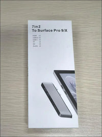 Surface Pro 11/10/9 Hub with 4k HDMI, USB C Thunerdbolt 4(Display+PD Charging+Data), USB 3.0 * 2, SD&TF Card Slot, 3.5mm Audio, Triple Display(Surface Pro 9+HDMI+USB C) for Surface Pro 11/10/9