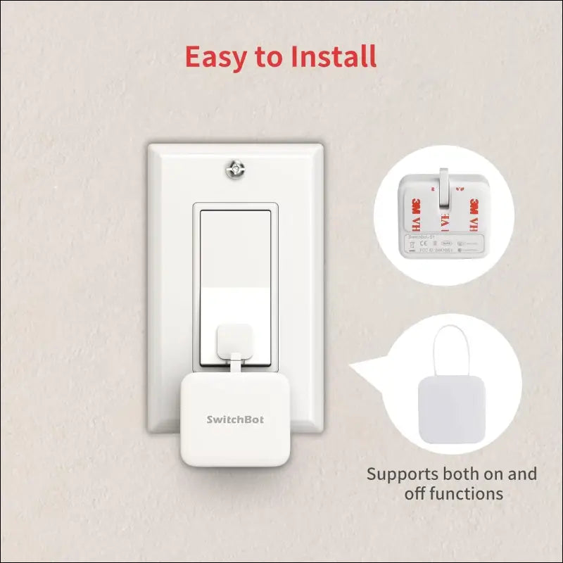 SwitchBot smart switch button with timer app controlled wifi switch DIY tools (with a Hub compatible with Alexa Google Home IFTTT)